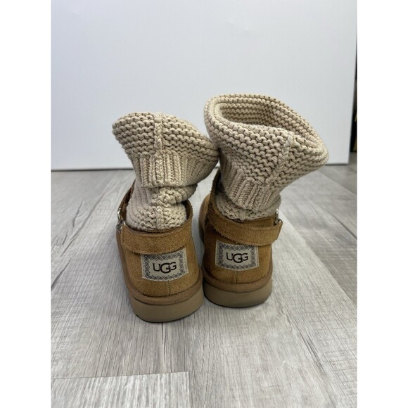 Women's UGG Purl Strap Boot Chestnut Size 7 #1098080 Winter Fall Cozy Warm S - Picture 4 of 8